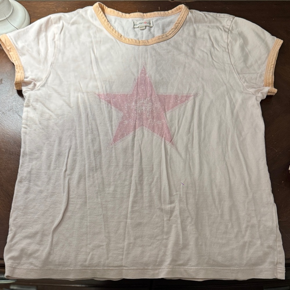 Girls Star Print Short Sleeve Tee